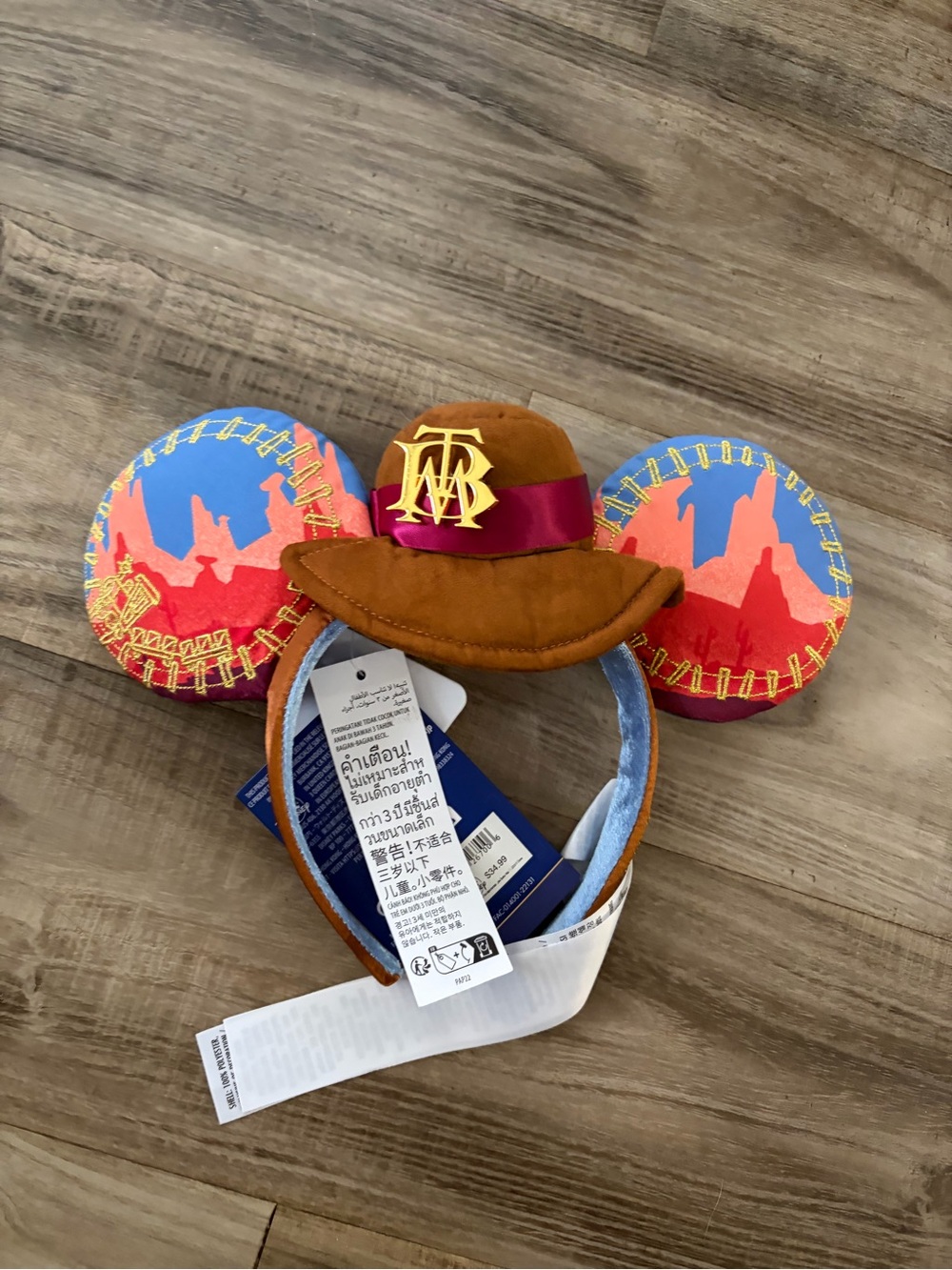 Disney Mickey Mouse The Main Attraction Big Thunder Mountain Ears Headband  NWT